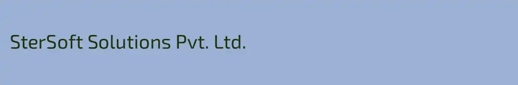 SterSoft Solutions Pvt. Ltd.